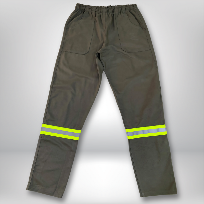 Calça Brim Uniforme (Fita Refletiva)